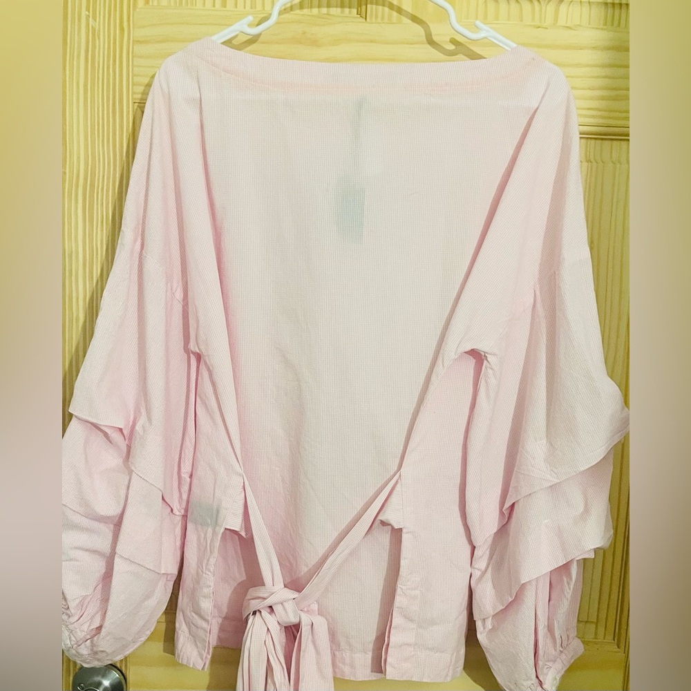 💎💎💖Pink Ruffled Sleeve Top - Picture 9 of 14
